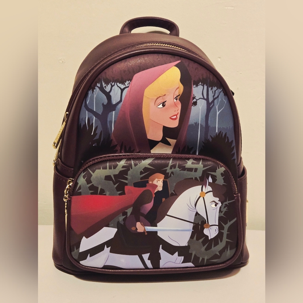 Loungefly Disney Sleeping Beauty Aurora "Once Upon A Dream" Mini Backpack NWT